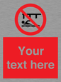 PL7408: Custom Do not swim in the vicinity of piers