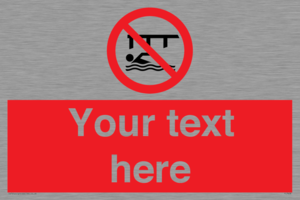 PL7408: Custom Do not swim in the vicinity of piers