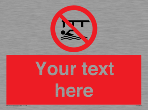 PL7408: Custom Do not swim in the vicinity of piers