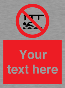 PL7408: Custom Do not swim in the vicinity of piers