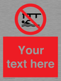 PL7408: Custom Do not swim in the vicinity of piers