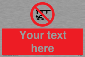 PL7408: Custom Do not swim in the vicinity of piers