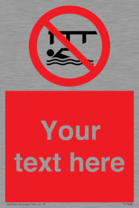 PL7408: Custom Do not swim in the vicinity of piers