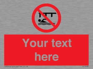 PL7408: Custom Do not swim in the vicinity of piers