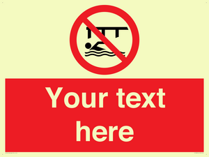 PL7408: Custom Do not swim in the vicinity of piers