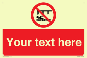 PL7408: Custom Do not swim in the vicinity of piers