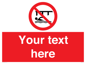 PL7408: Custom Do not swim in the vicinity of piers