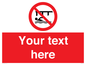 PL7408: Custom Do not swim in the vicinity of piers