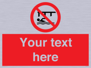 PL7408: Custom Do not swim in the vicinity of piers