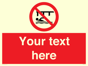 PL7408: Custom Do not swim in the vicinity of piers