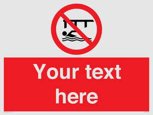 PL7408: Custom Do not swim in the vicinity of piers