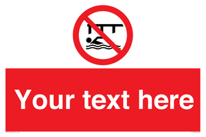 PL7408: Custom Do not swim in the vicinity of piers