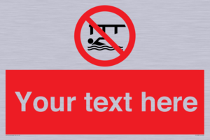 PL7408: Custom Do not swim in the vicinity of piers