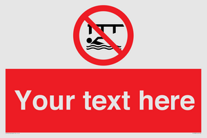 PL7408: Custom Do not swim in the vicinity of piers