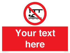 PL7408: Custom Do not swim in the vicinity of piers