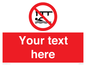 PL7408: Custom Do not swim in the vicinity of piers