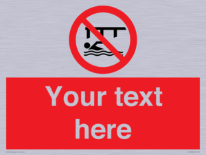 PL7408: Custom Do not swim in the vicinity of piers