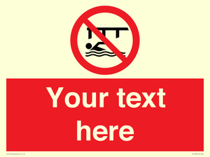 PL7408: Custom Do not swim in the vicinity of piers