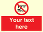 PL7408: Custom Do not swim in the vicinity of piers
