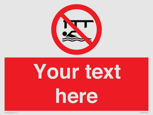 PL7408: Custom Do not swim in the vicinity of piers