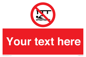 PL7408: Custom Do not swim in the vicinity of piers