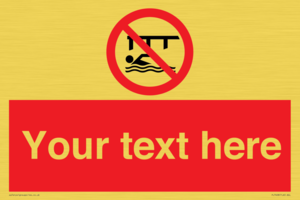 PL7408: Custom Do not swim in the vicinity of piers