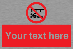 PL7408: Custom Do not swim in the vicinity of piers