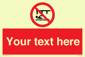 PL7408: Custom Do not swim in the vicinity of piers