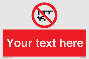 PL7408: Custom Do not swim in the vicinity of piers