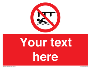 PL7408: Custom Do not swim in the vicinity of piers