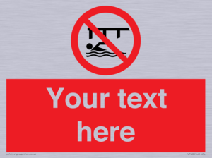 PL7408: Custom Do not swim in the vicinity of piers