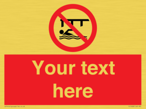 PL7408: Custom Do not swim in the vicinity of piers