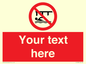 PL7408: Custom Do not swim in the vicinity of piers