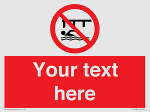 PL7408: Custom Do not swim in the vicinity of piers