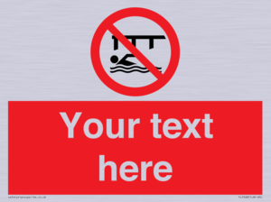 PL7408: Custom Do not swim in the vicinity of piers