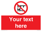 PL7408: Custom Do not swim in the vicinity of piers