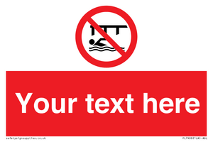 PL7408: Custom Do not swim in the vicinity of piers