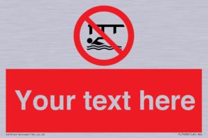 PL7408: Custom Do not swim in the vicinity of piers