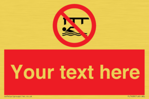 PL7408: Custom Do not swim in the vicinity of piers