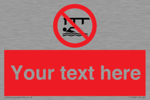 PL7408: Custom Do not swim in the vicinity of piers