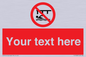 PL7408: Custom Do not swim in the vicinity of piers