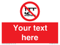 PL7408: Custom Do not swim in the vicinity of piers