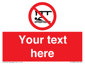 PL7408: Custom Do not swim in the vicinity of piers