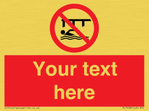 PL7408: Custom Do not swim in the vicinity of piers