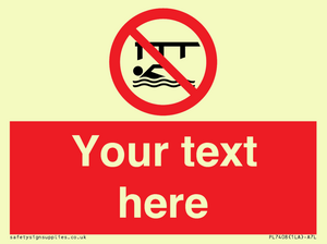 PL7408: Custom Do not swim in the vicinity of piers