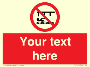 PL7408: Custom Do not swim in the vicinity of piers