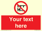 PL7408: Custom Do not swim in the vicinity of piers