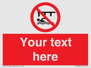 PL7408: Custom Do not swim in the vicinity of piers