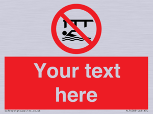 PL7408: Custom Do not swim in the vicinity of piers