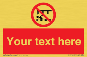 PL7408: Custom Do not swim in the vicinity of piers